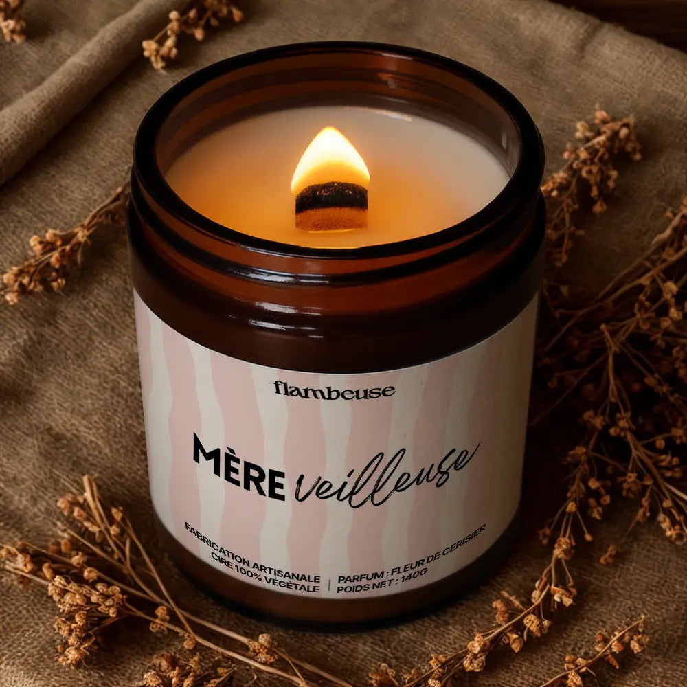 Bougie parfumée “Mère-veilleuse” Flambeuse