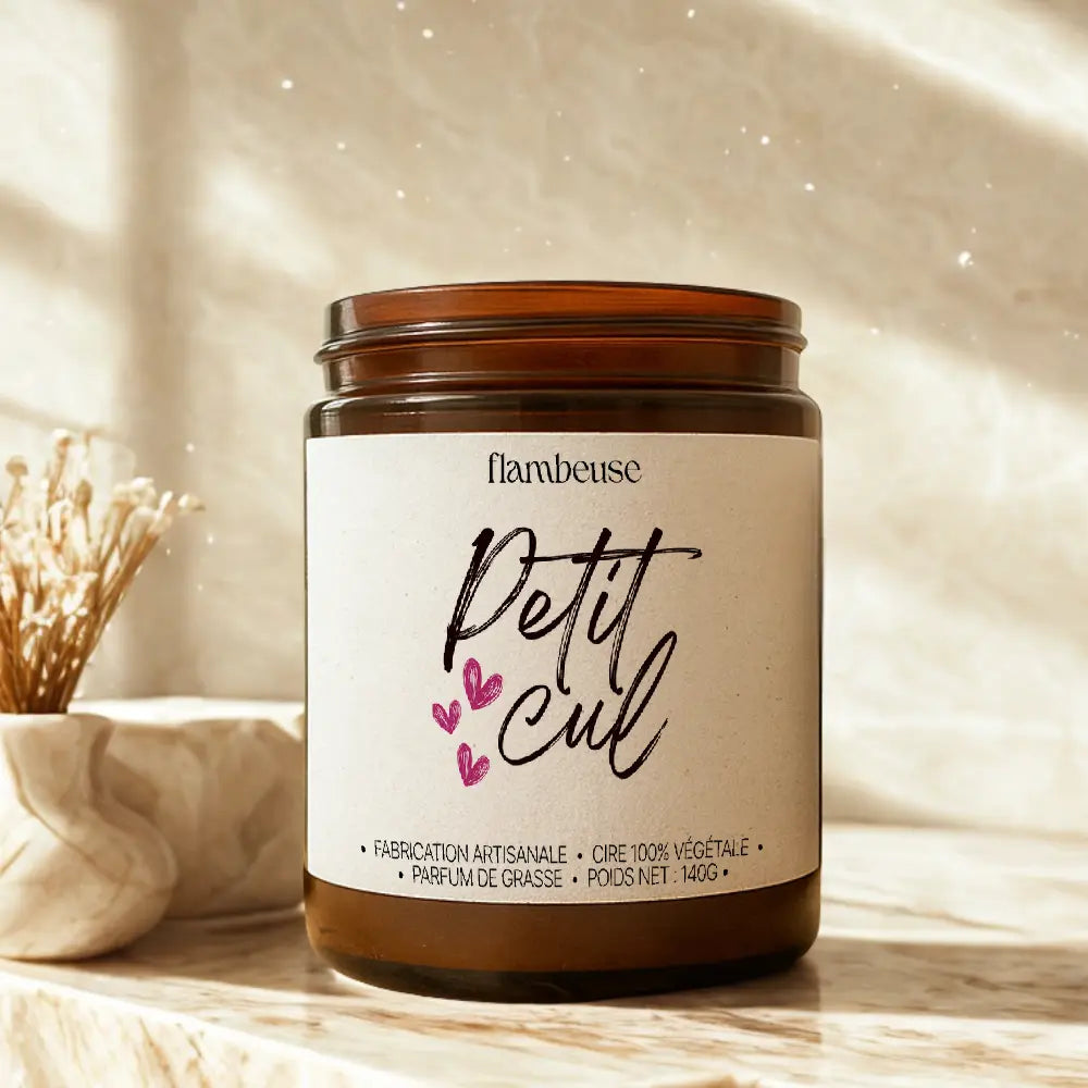 Bougie parfumée “Petit Cul” (140 g) Flambeuse