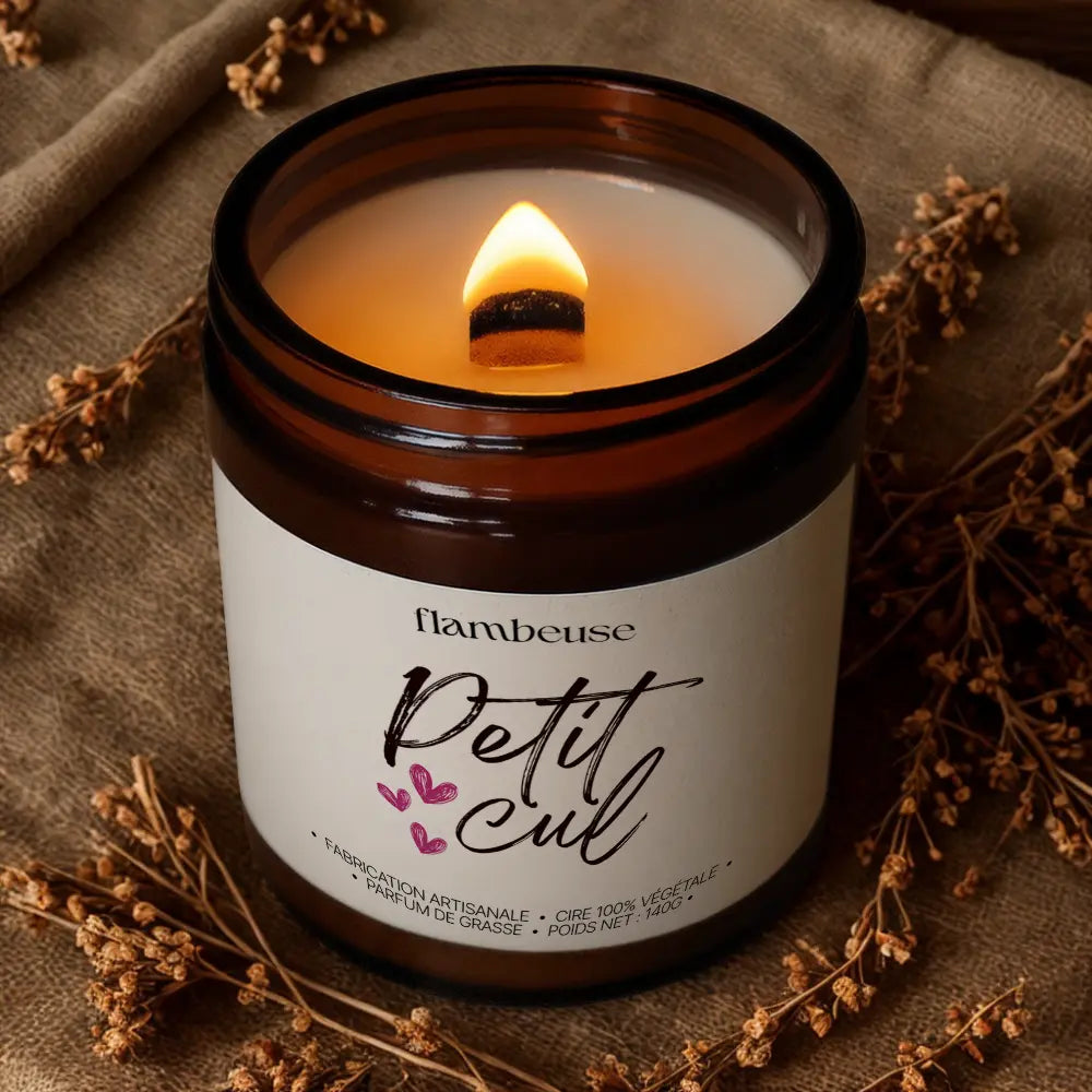 Bougie parfumée “Petit Cul” (140 g) Flambeuse