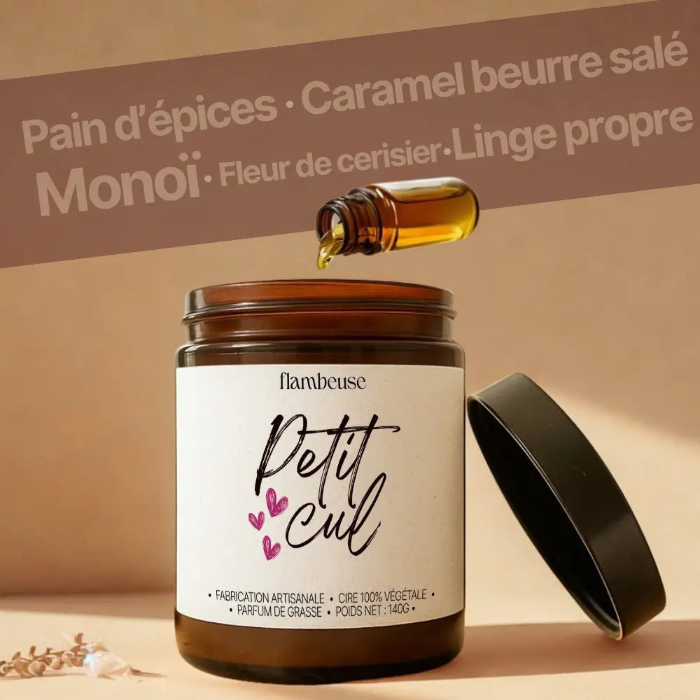 Bougie parfumée “Petit Cul” (140 g) Flambeuse