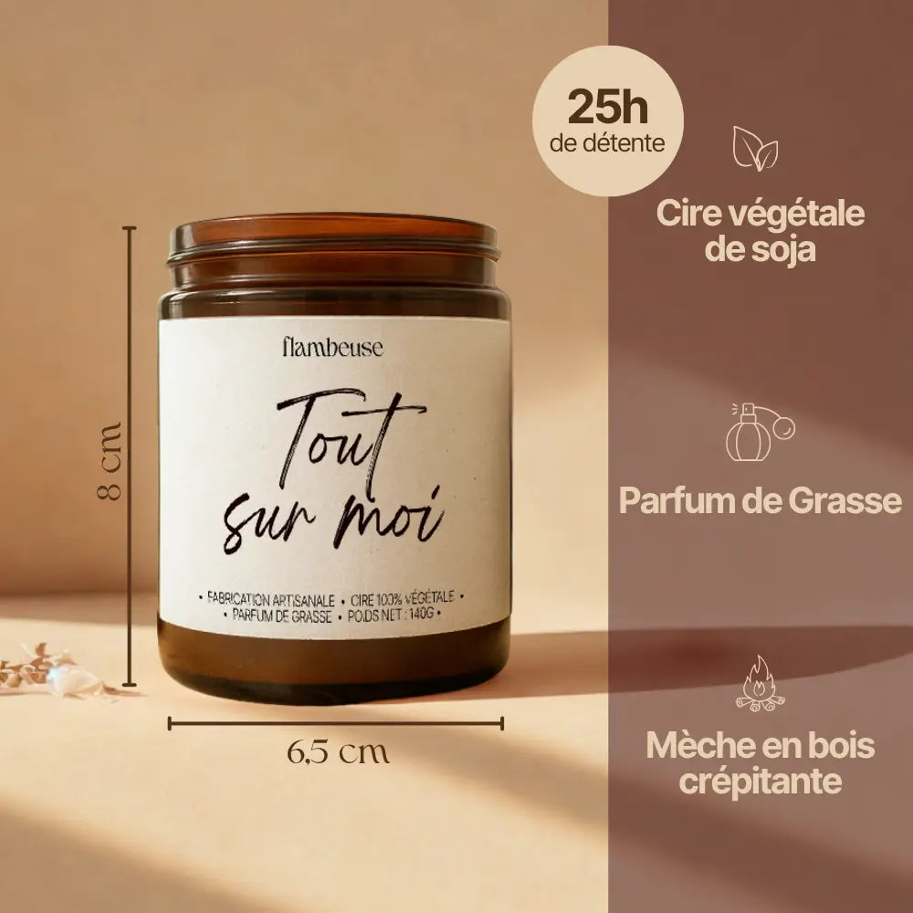 Bougie parfumée “C’est pas Versailles ici” (140 g) Flambeuse