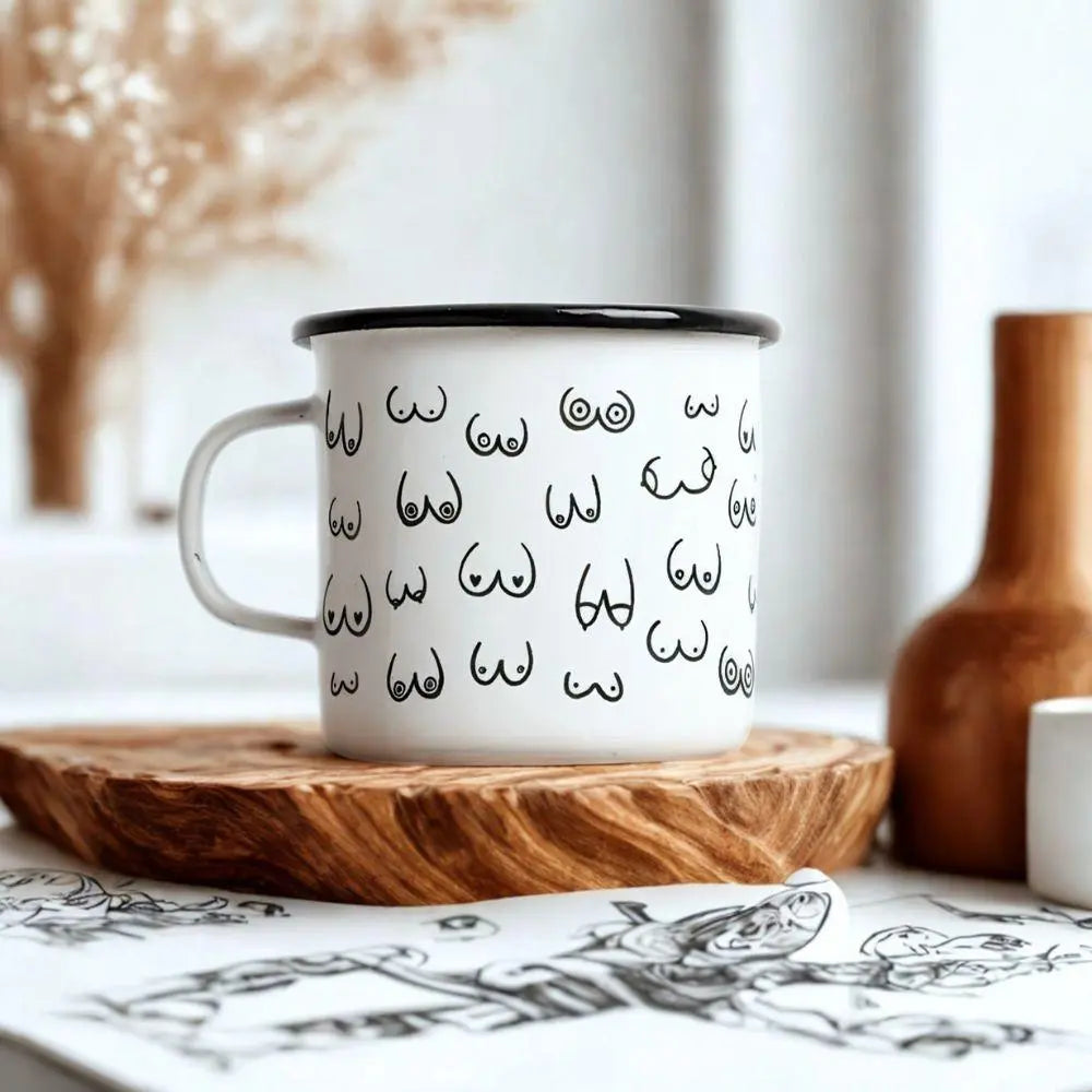 Mug émaillé - Boobs typealive