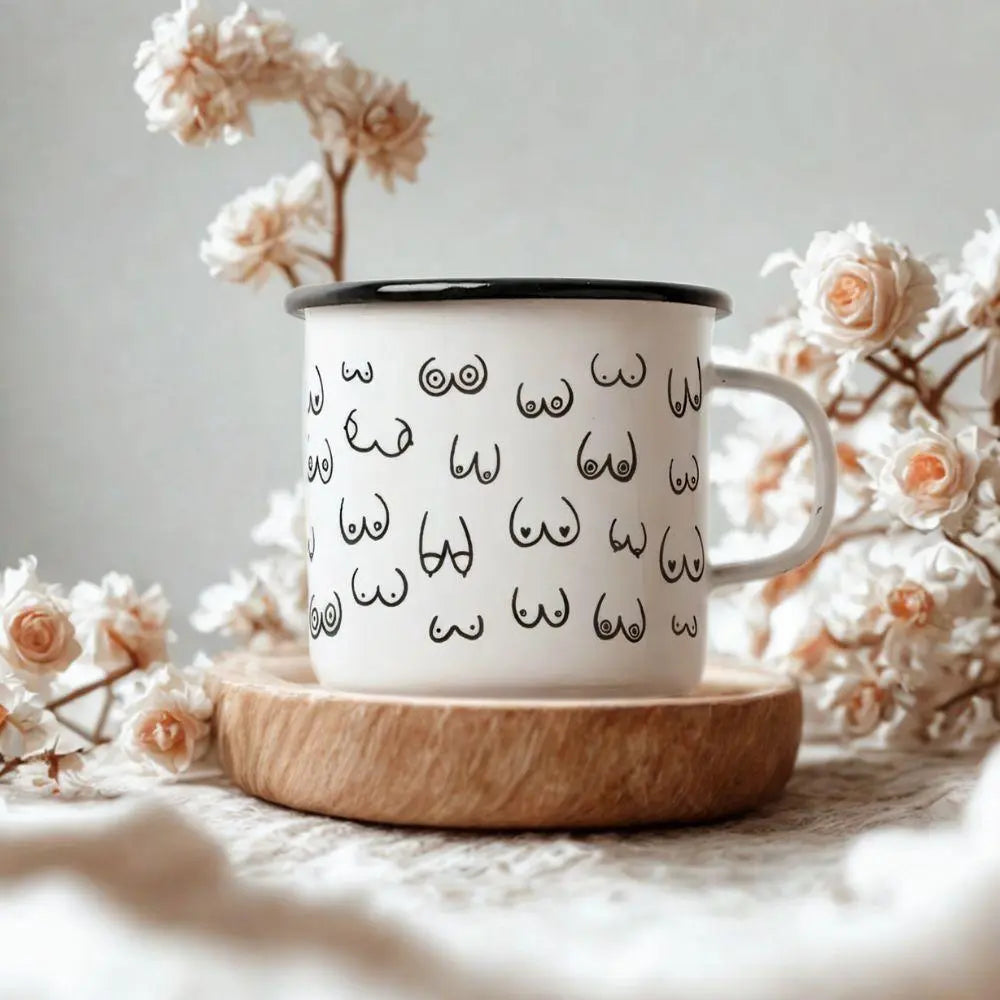 Mug émaillé - Boobs typealive