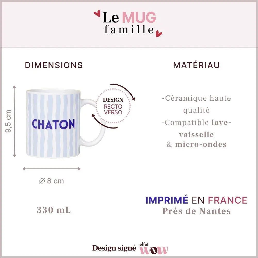 Mug surnom - Chaton Effet WOW