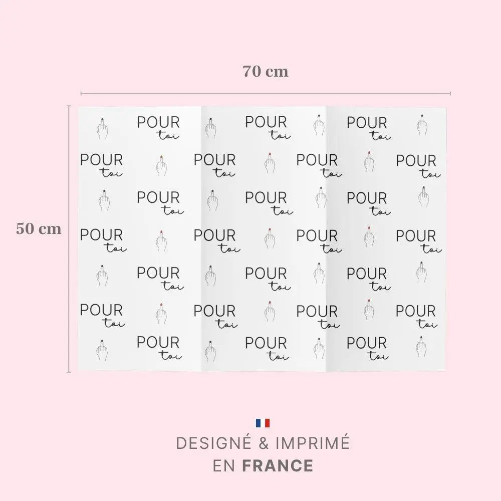 Papier cadeau 50 x 70 cm - Motifs fuck typealive