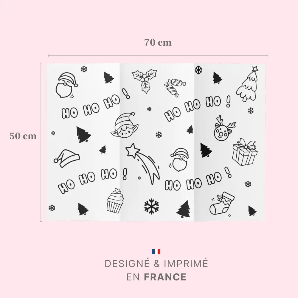 Papier cadeau à colorier – Spécial Noël Effet WOW