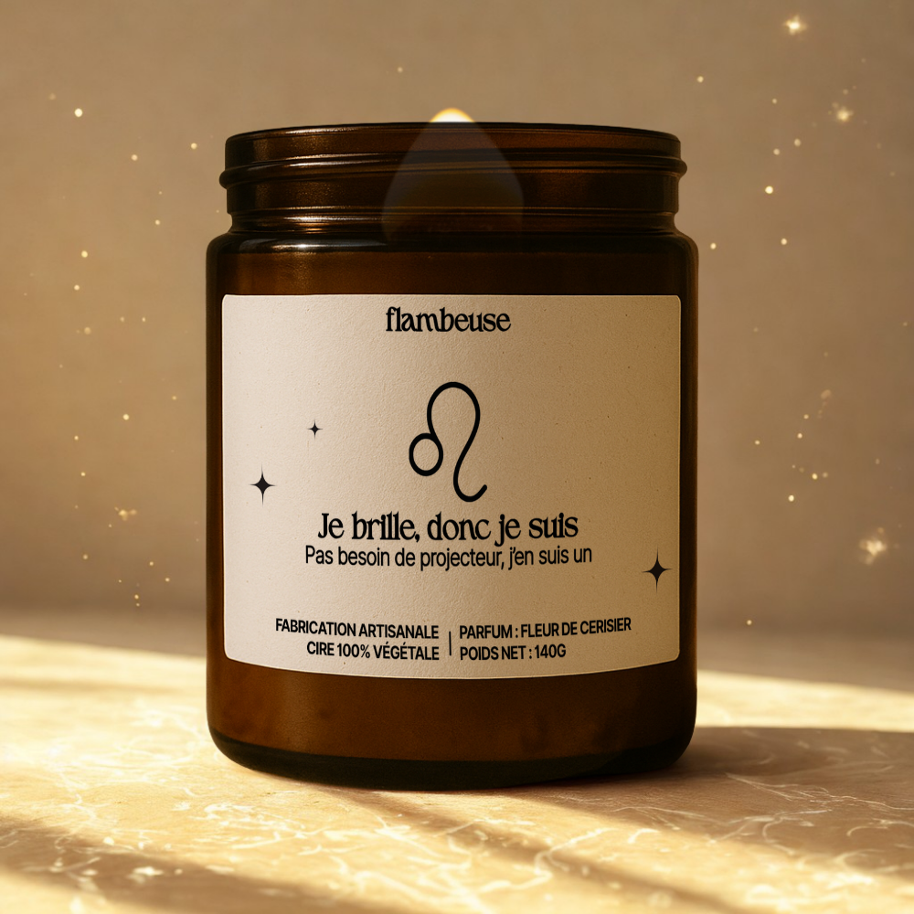 Bougie astrologique “Je … donc je suis” Flambeuse