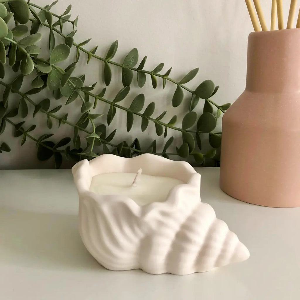 Bougie coquillage – Senteur Ambre Chaud