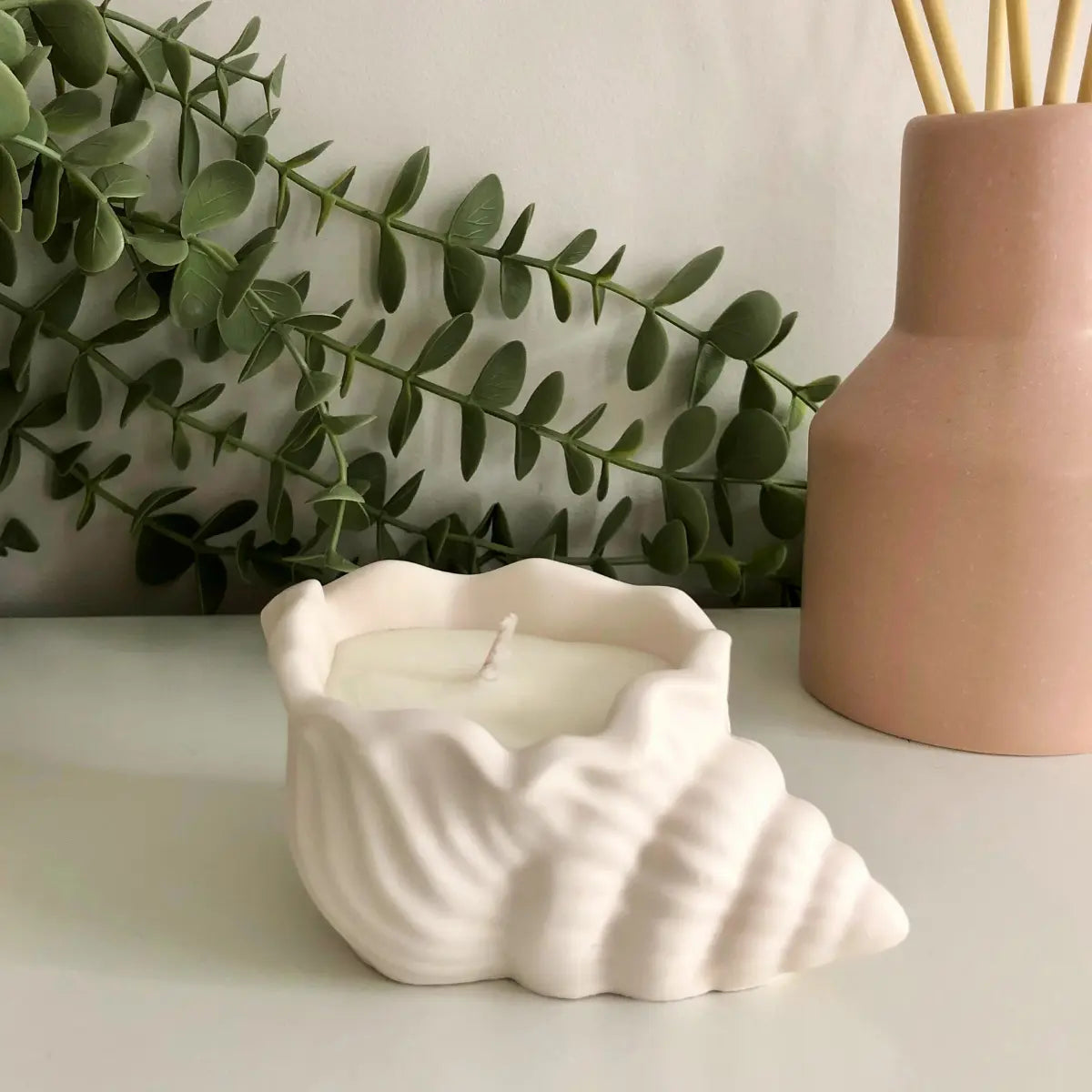 Bougie coquillage – Senteur Ambre Chaud