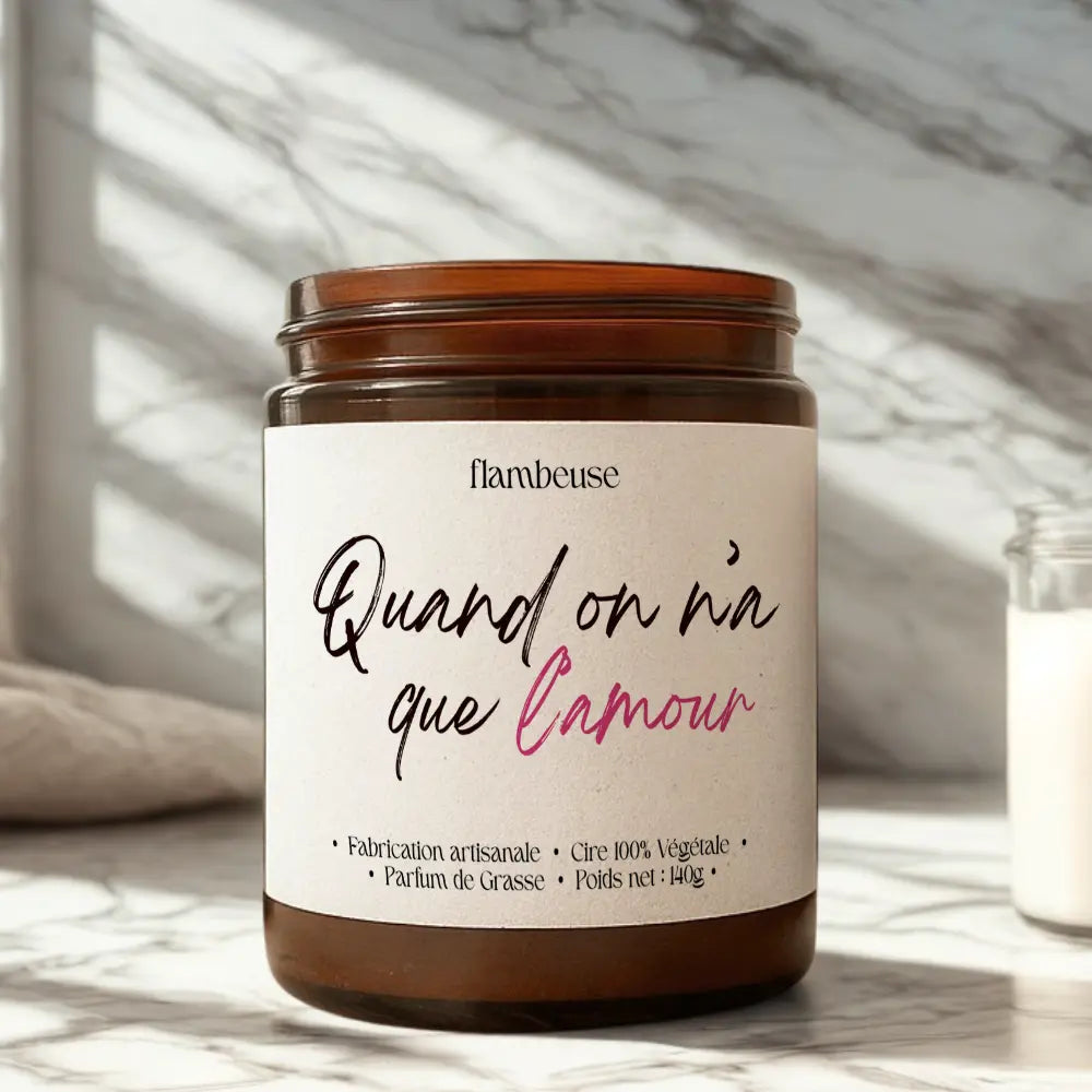 Bougie parfumée « Quand on n'a que l'amour » (140 g) Effet WOW Concepteur