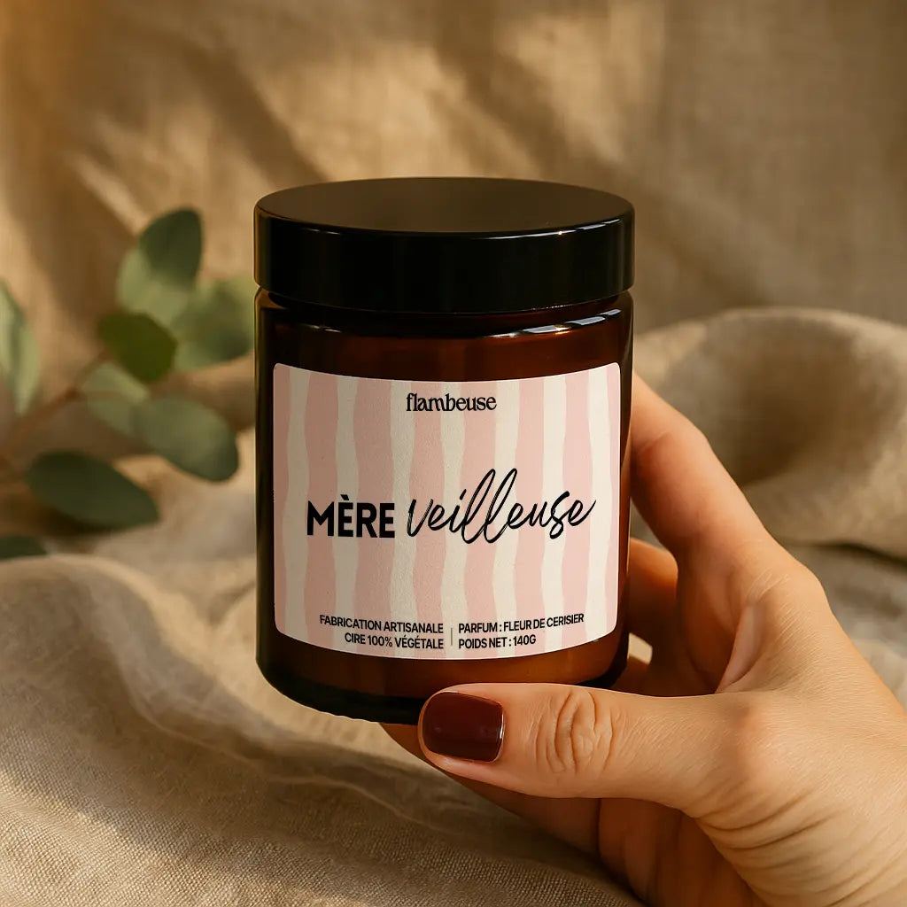 Bougie parfumée “Mère-veilleuse” Flambeuse