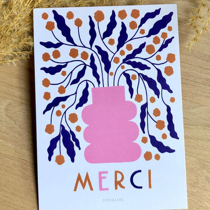 Carte postale/Une façon de dire merci