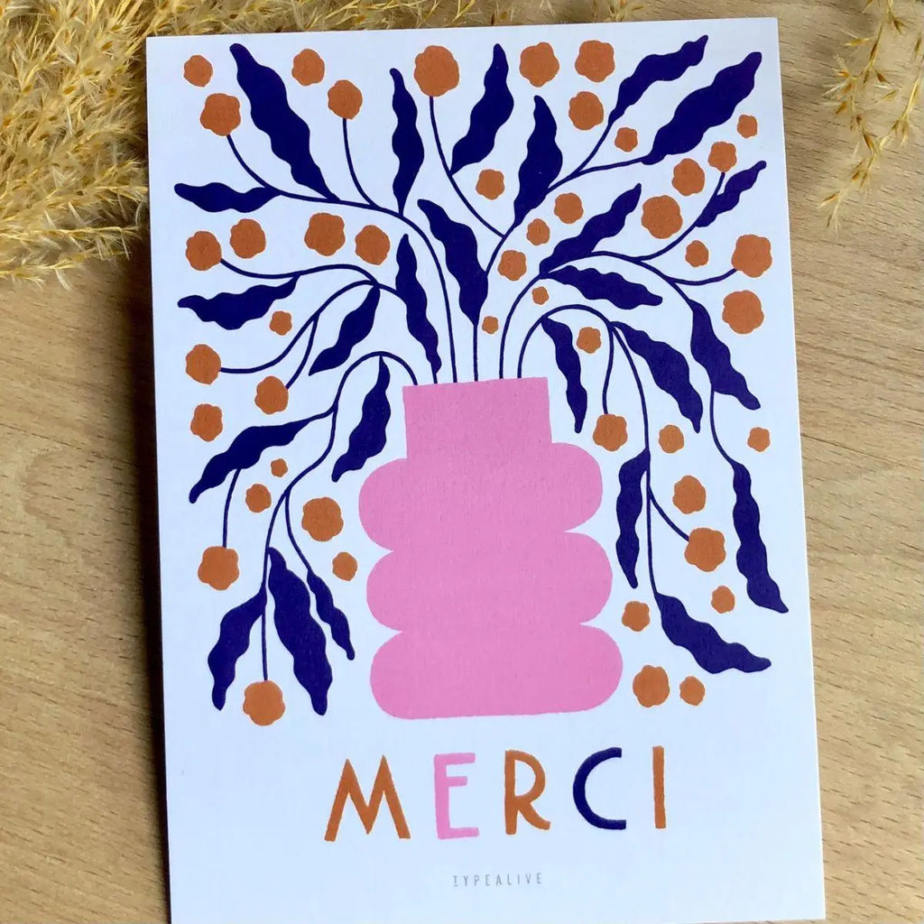 Carte postale/Une façon de dire merci