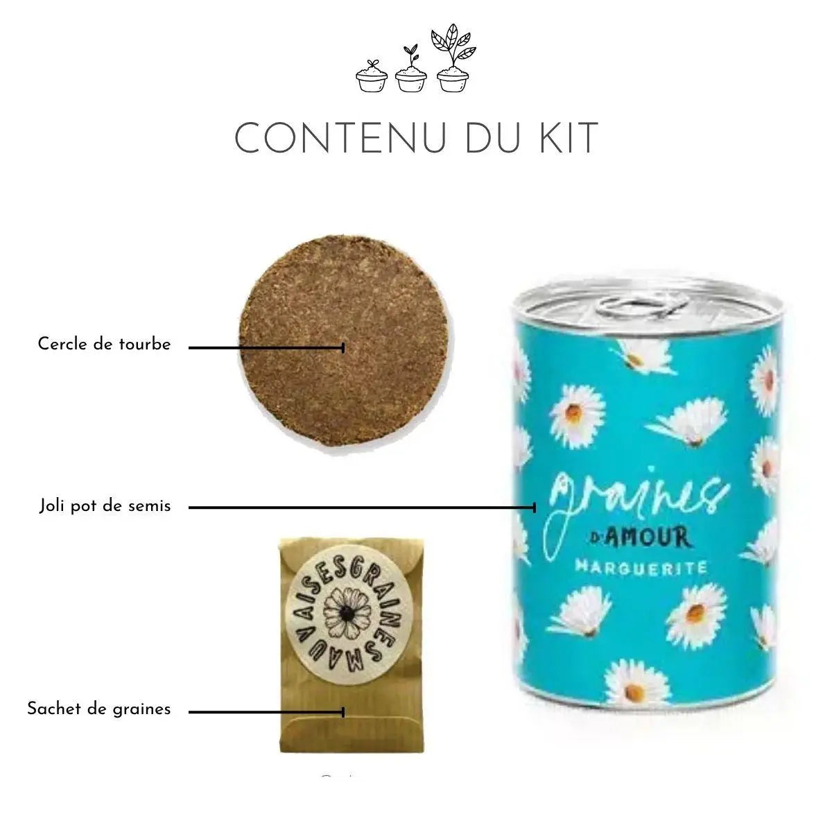 Kit à semer - "Graines d'Amour"