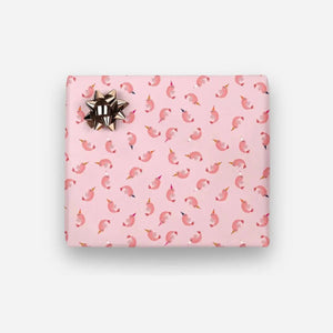 Papier cadeau 50 x 70 cm - Crevettes en fête