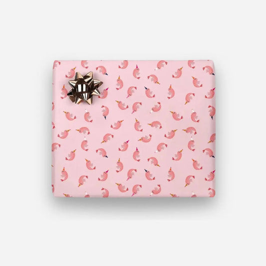 Papier cadeau - Crevettes en fête